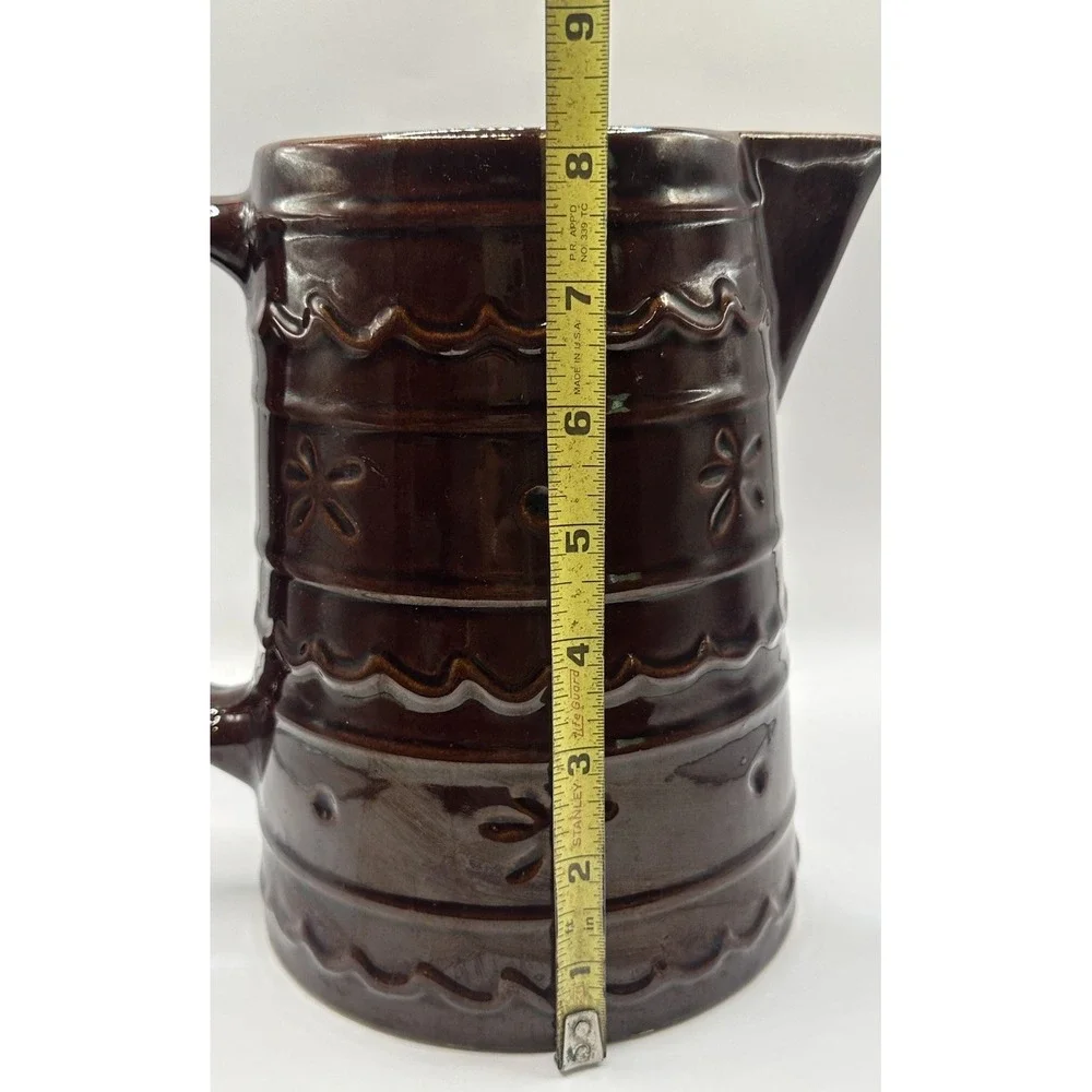 Vtg Marcrest Stoneware Pottery Brown 8